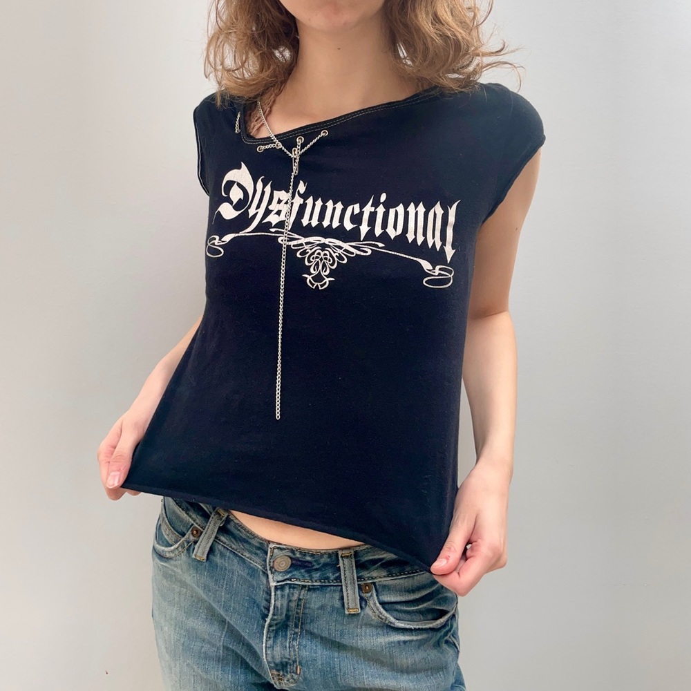 Y2k punk emo grunge crop